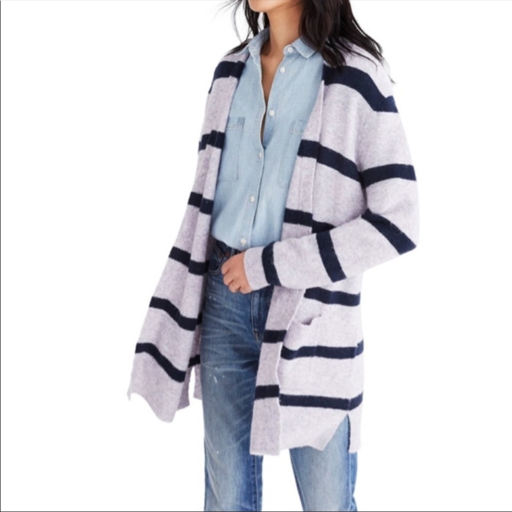 Madewell Striped Sweater - Picture 1 of 6